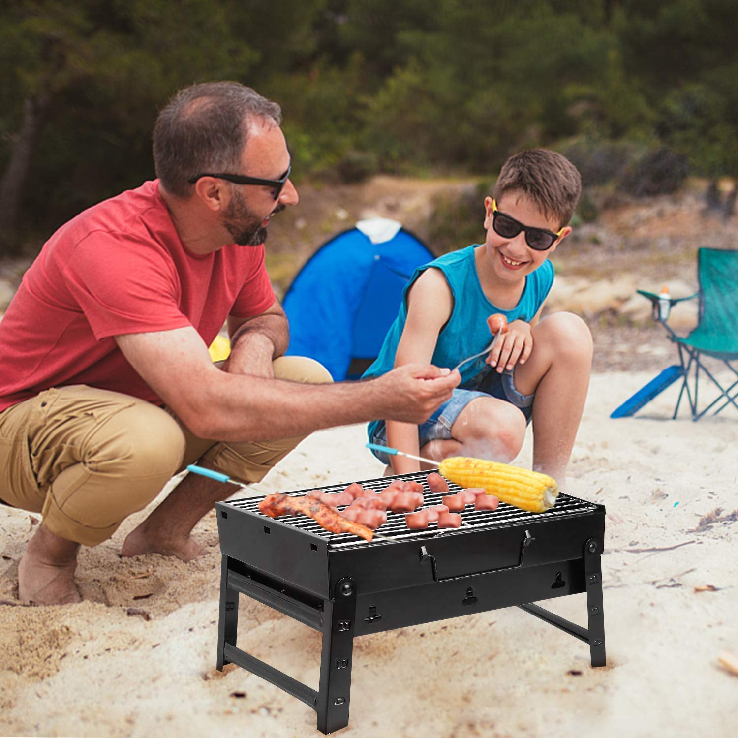 0126 A Barbecue Grill used for making barbecue of types of food stuffs like vegetables, chicken meat etc. 0126 A Barbecue Grill used for making barbecue of types of food stuffs like vegetables, chicken meat etc.